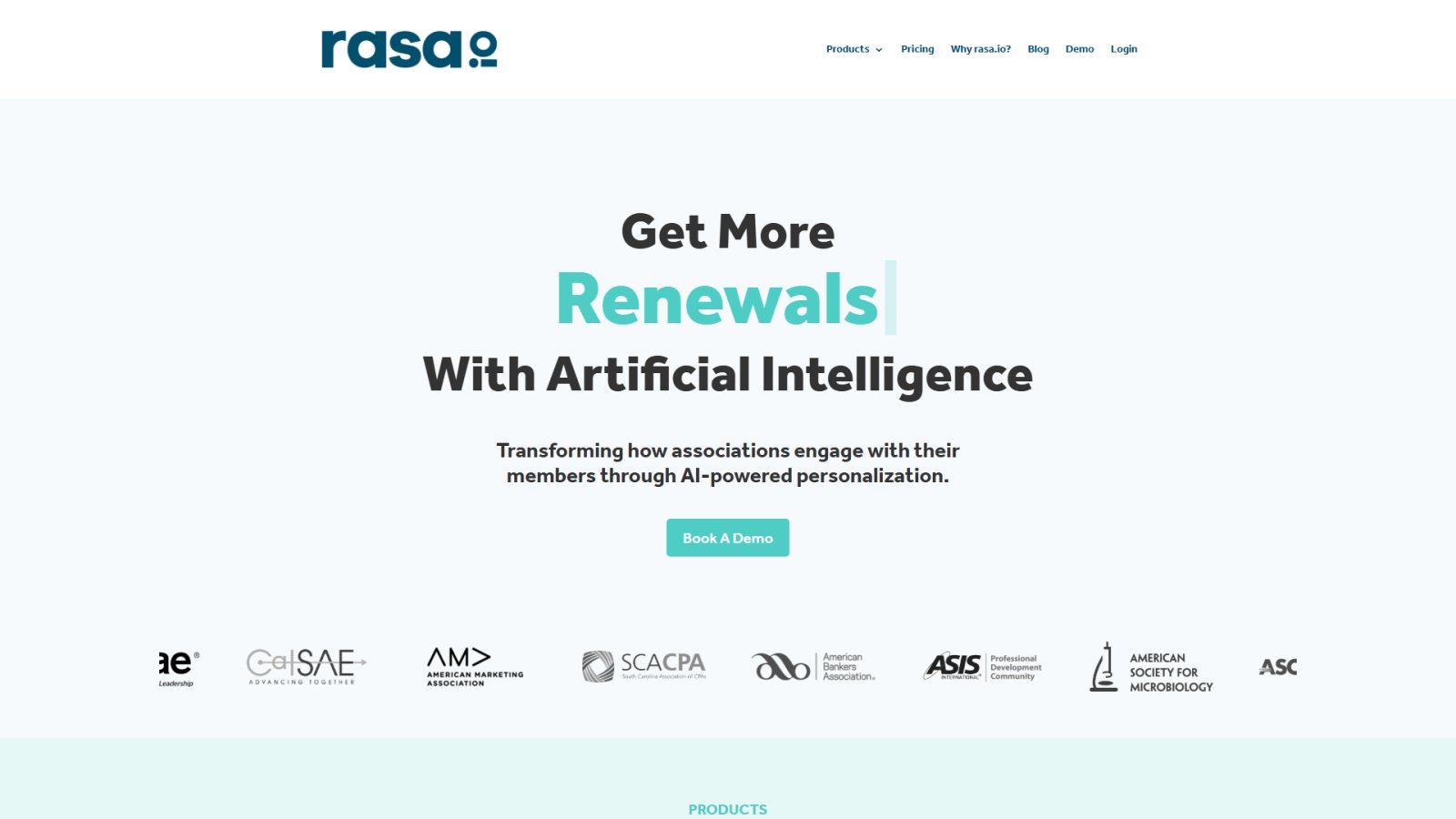 rasa.io нейросеть Главная страница