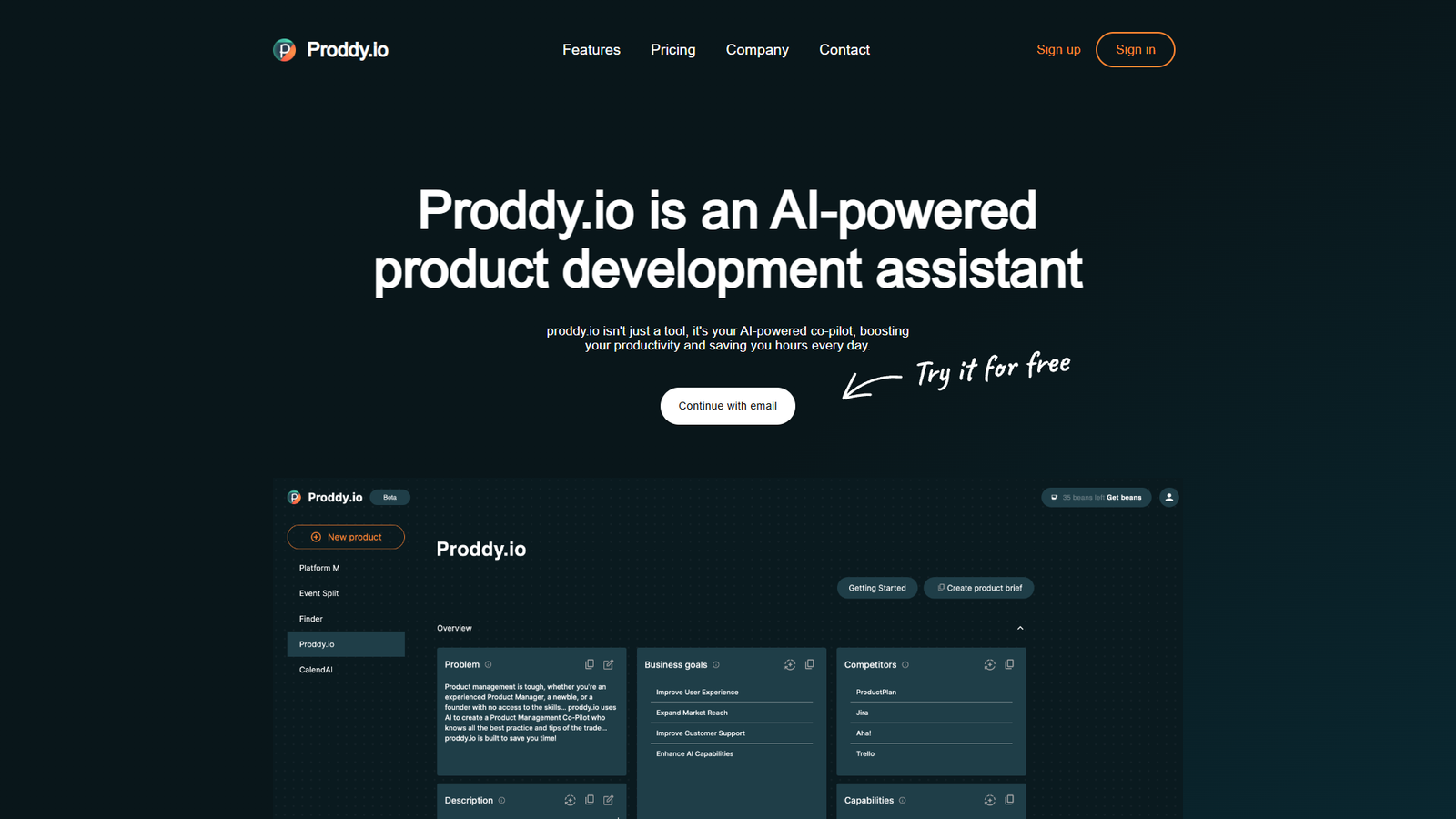 Proddy.io — интерфейс нейросети Proddy.io — интерфейс нейросети