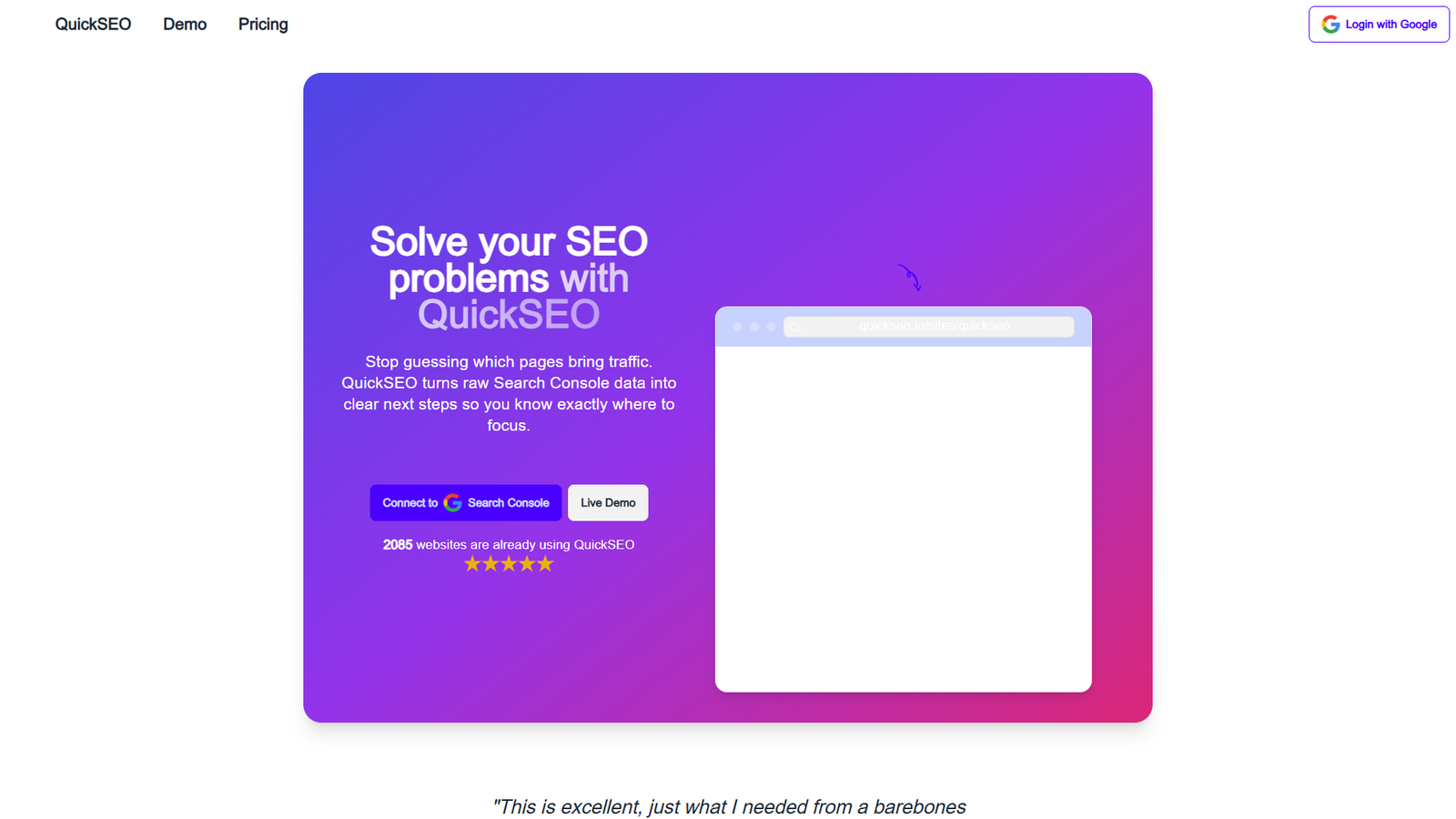 QuickSEO — интерфейс нейросети QuickSEO — интерфейс нейросети