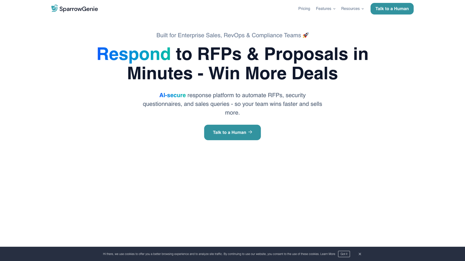 SparrowGenie — интерфейс нейросети