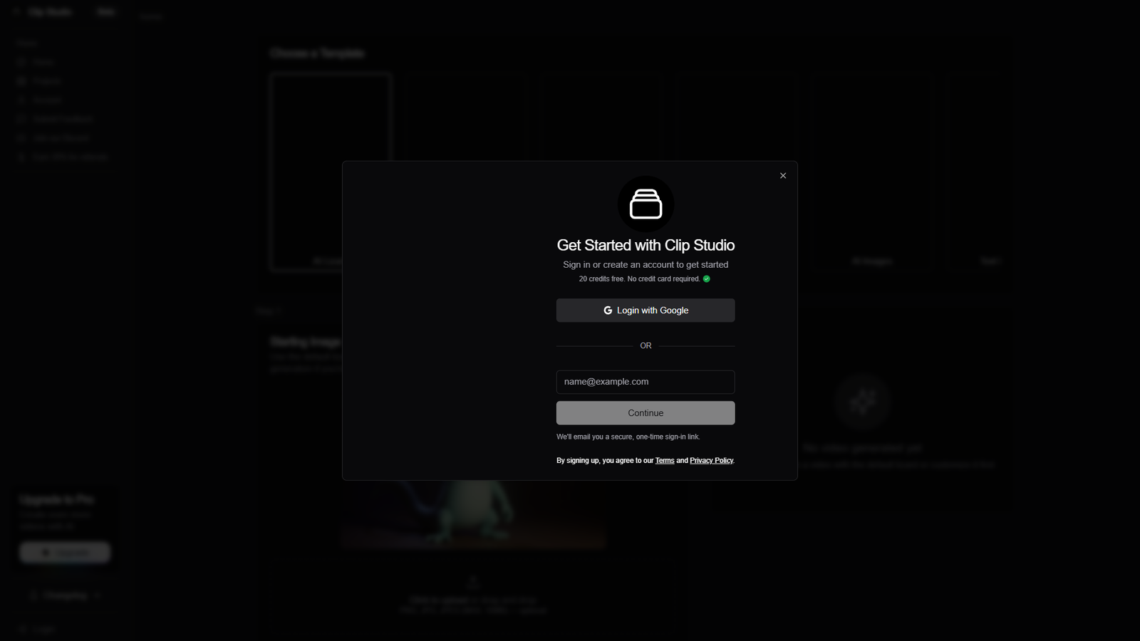 Clip Studio — интерфейс нейросети Clip Studio — интерфейс нейросети