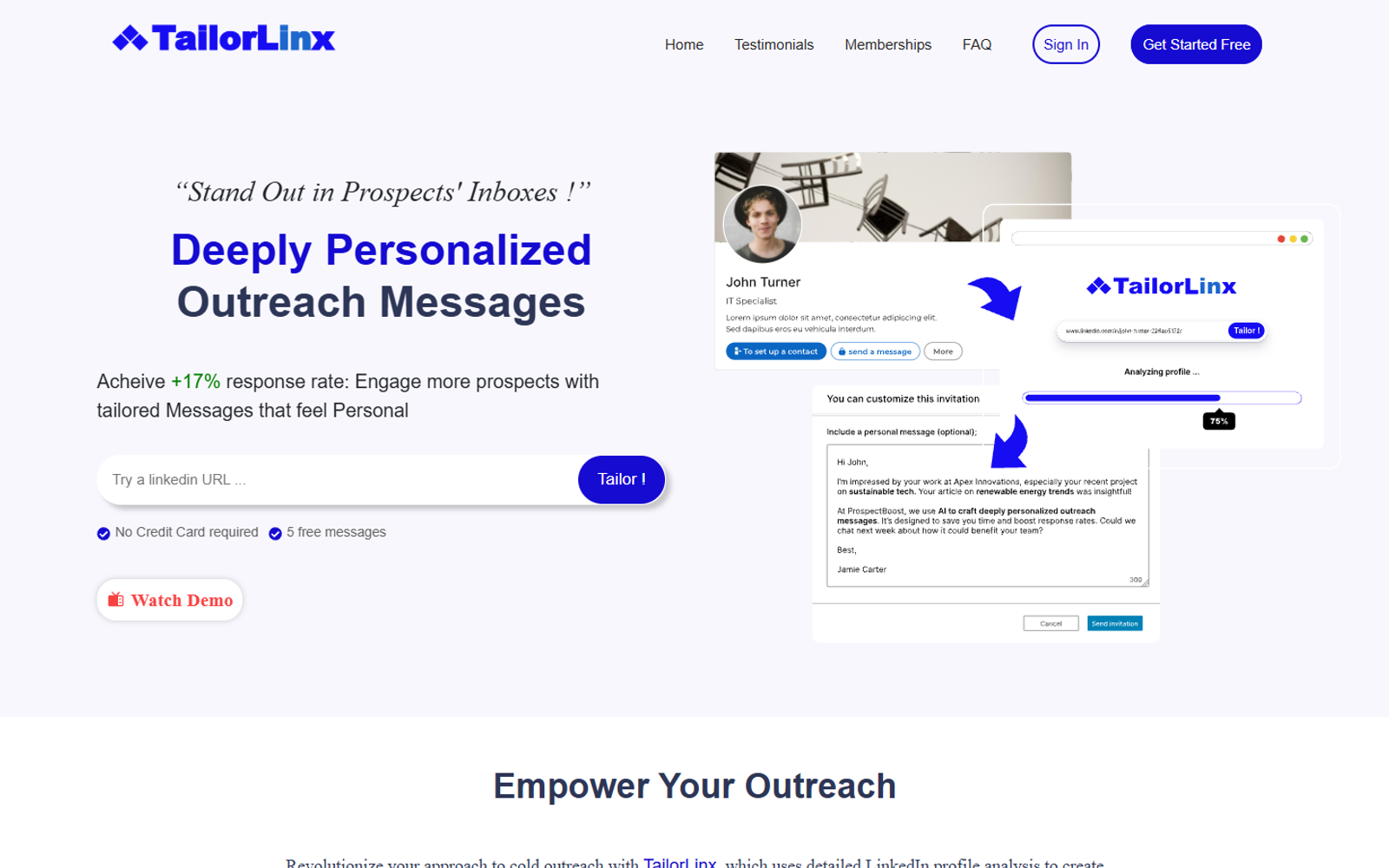 TailorLinx — интерфейс нейросети TailorLinx — интерфейс нейросети