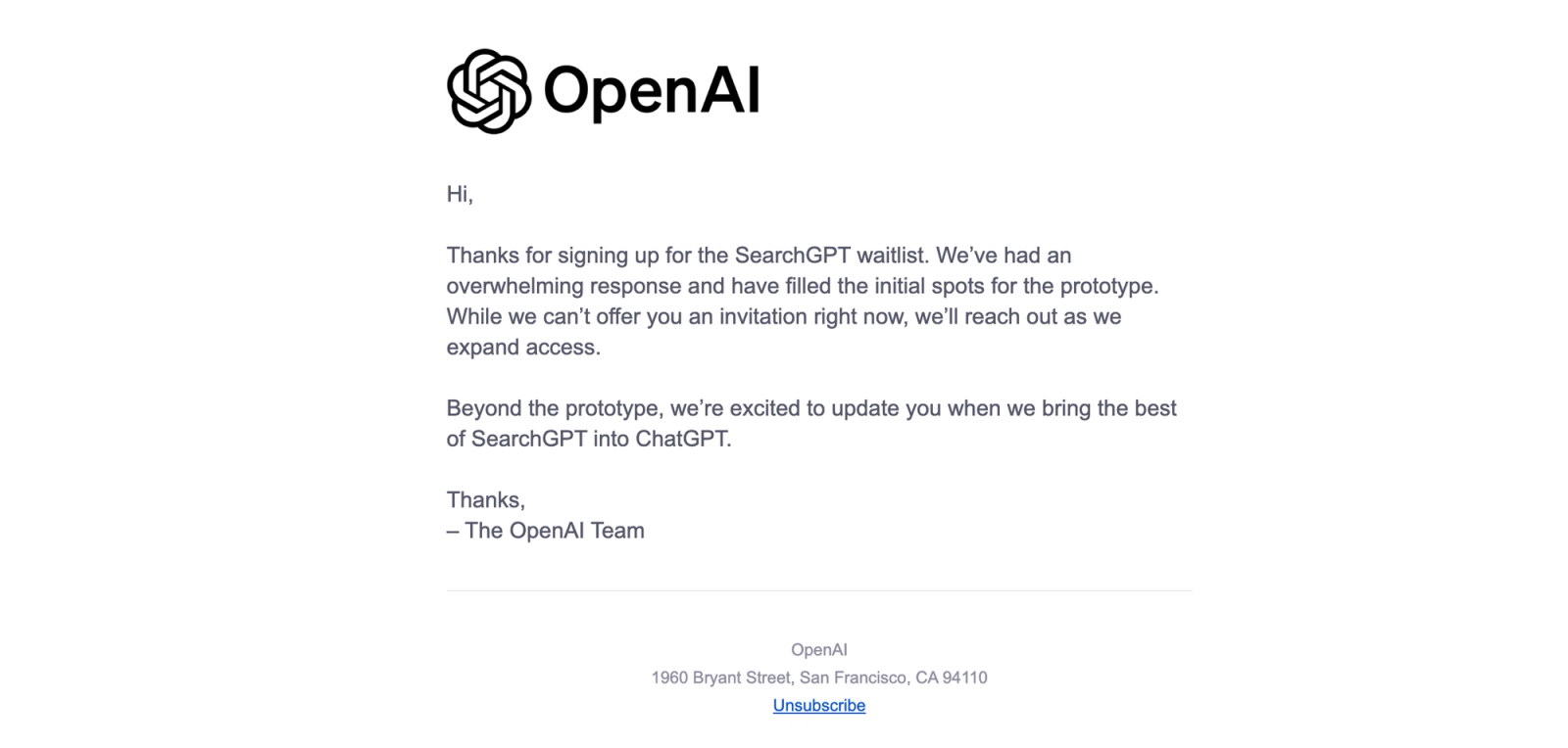 SearchGPT Letter SearchGPT Letter