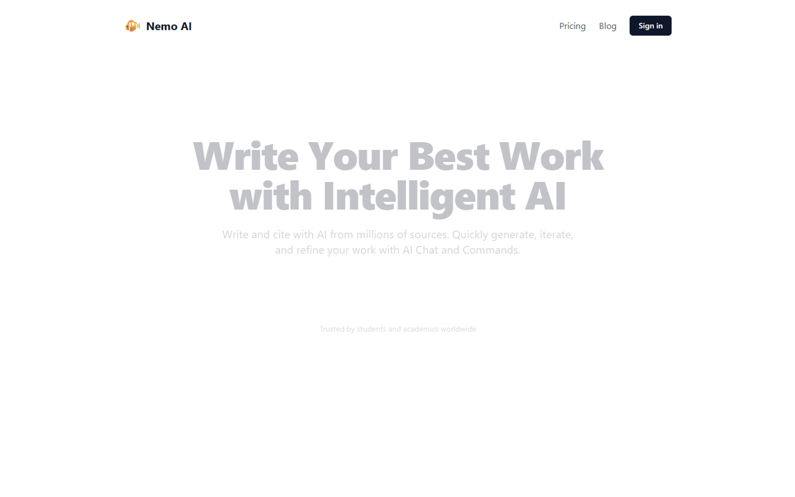 Nemo AI — интерфейс нейросети Nemo AI — интерфейс нейросети