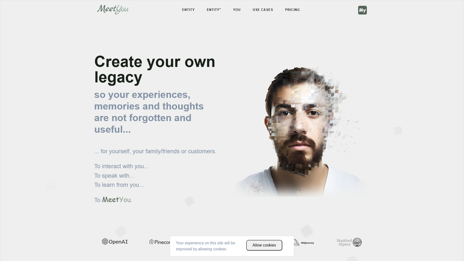MeetYou — интерфейс нейросети MeetYou — интерфейс нейросети