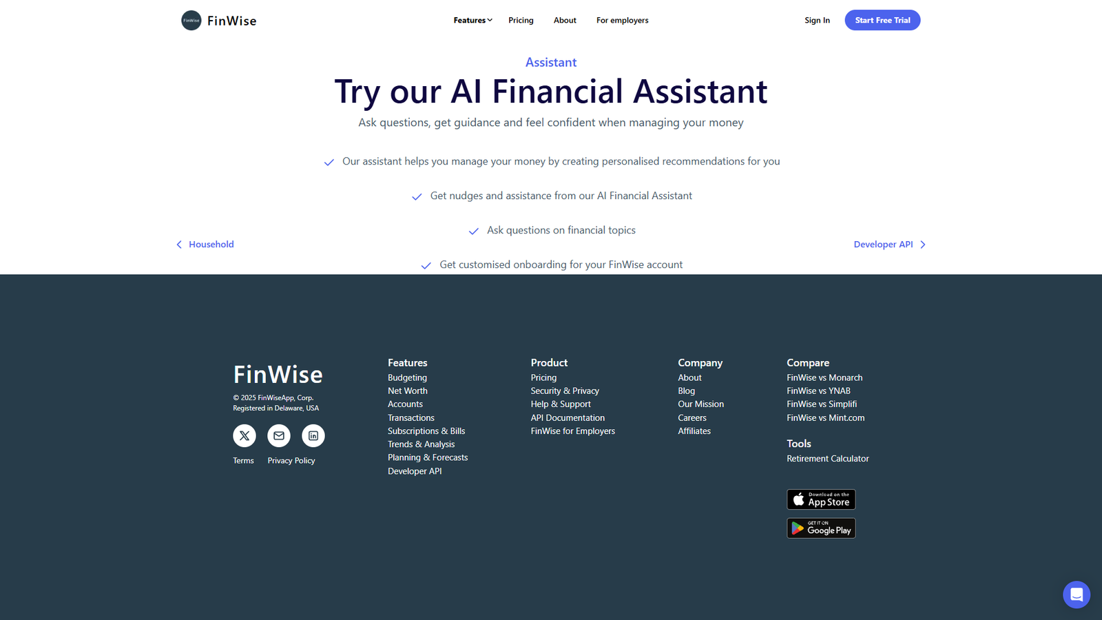 FinWise Assistant — интерфейс нейросети FinWise Assistant — интерфейс нейросети