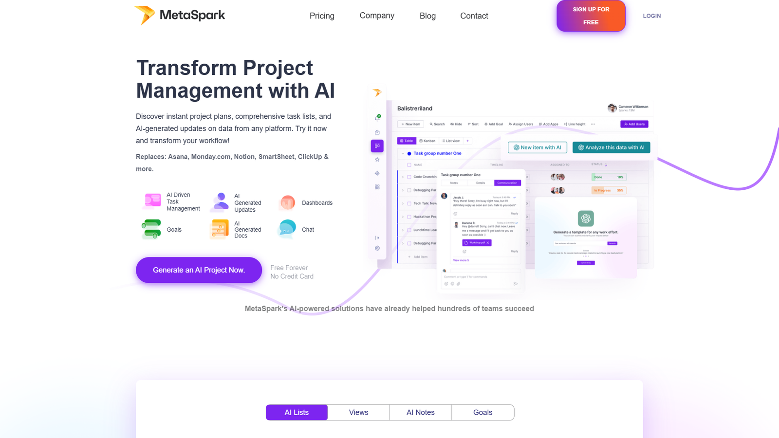MetaSpark — интерфейс нейросети MetaSpark — интерфейс нейросети