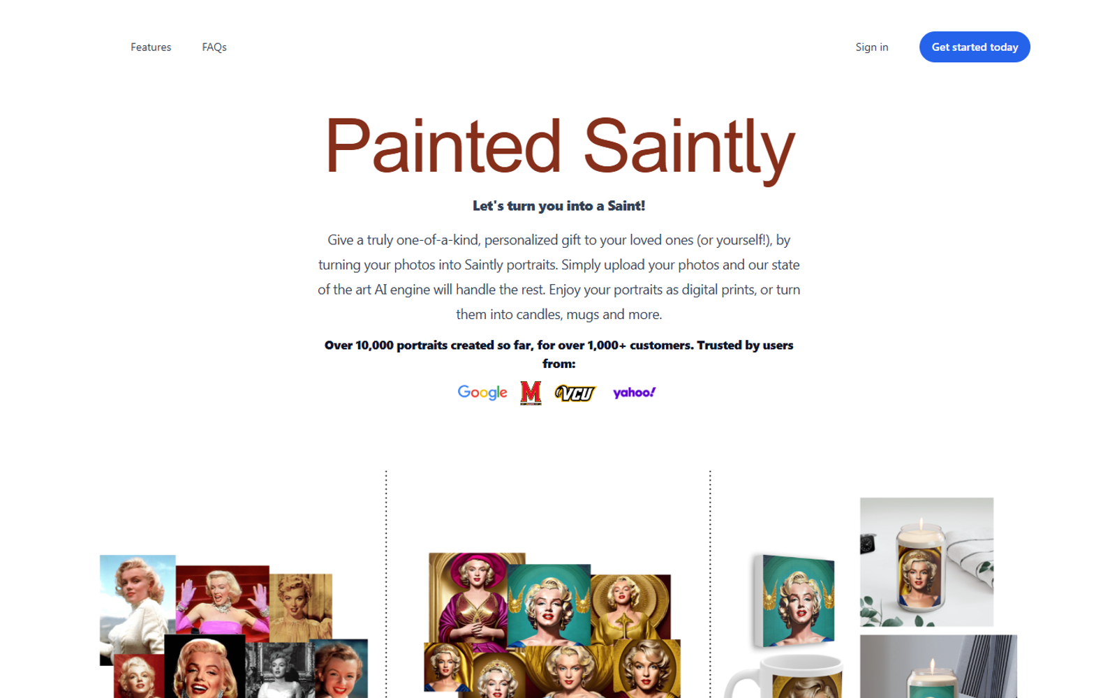 Painted Saintly — интерфейс нейросети Painted Saintly — интерфейс нейросети
