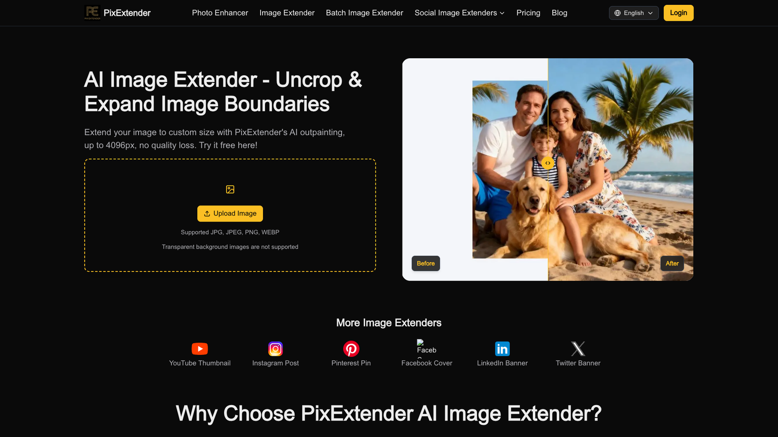 PixExtender — интерфейс нейросети