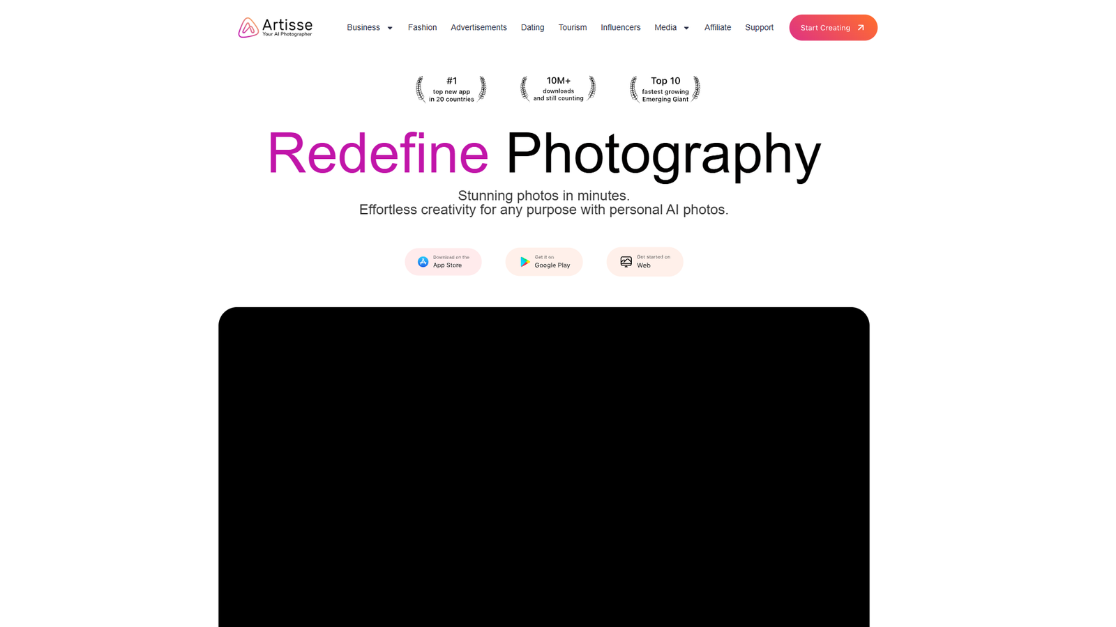 Artisse AI Photos — интерфейс нейросети Artisse AI Photos — интерфейс нейросети