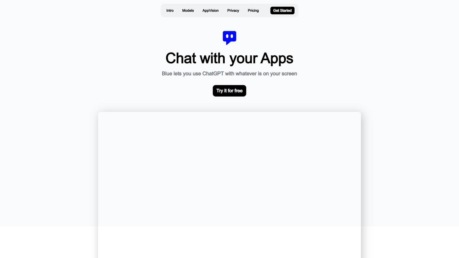 Blue — интерфейс нейросети Blue — интерфейс нейросети