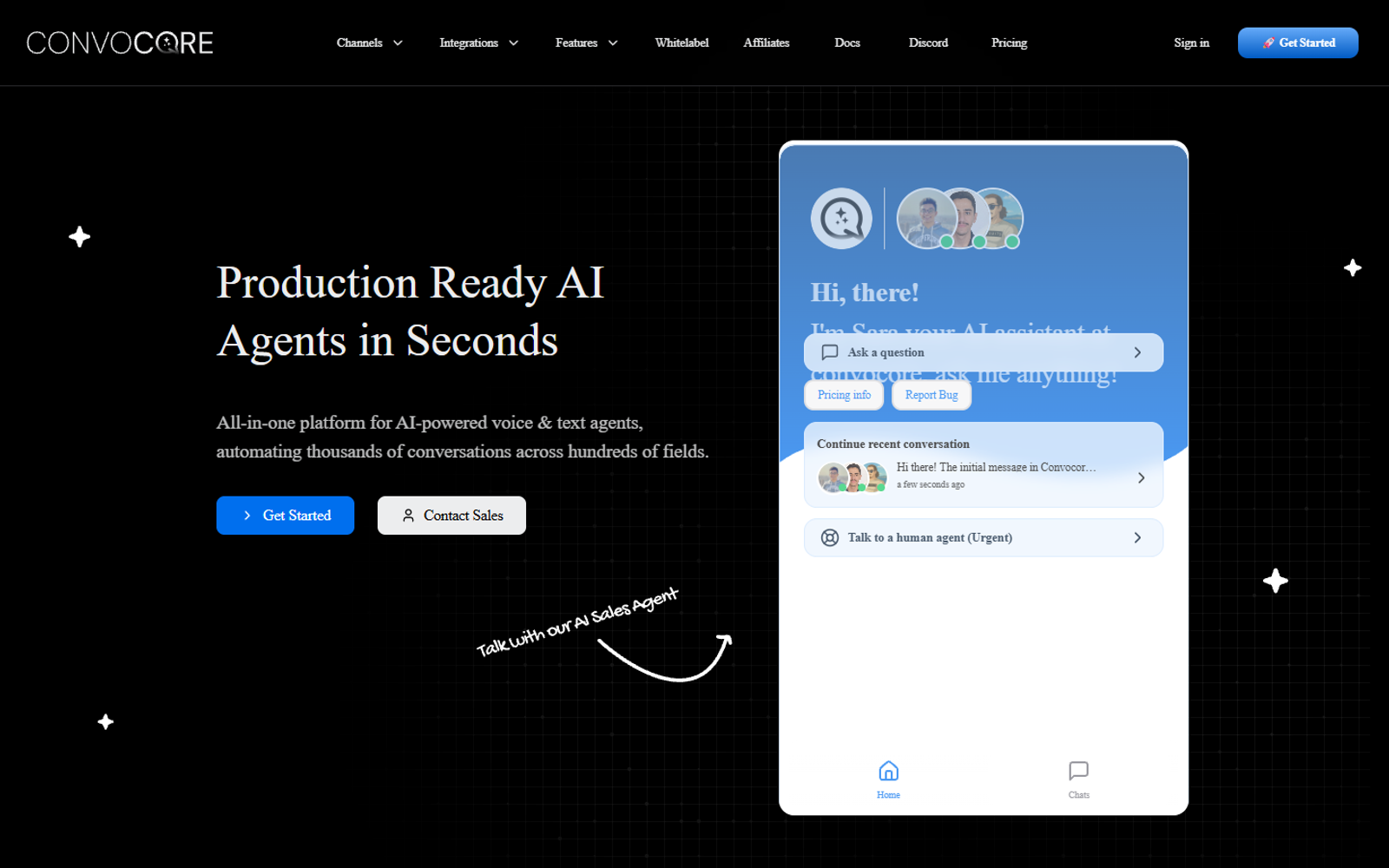 Convocore — интерфейс нейросети Convocore — интерфейс нейросети