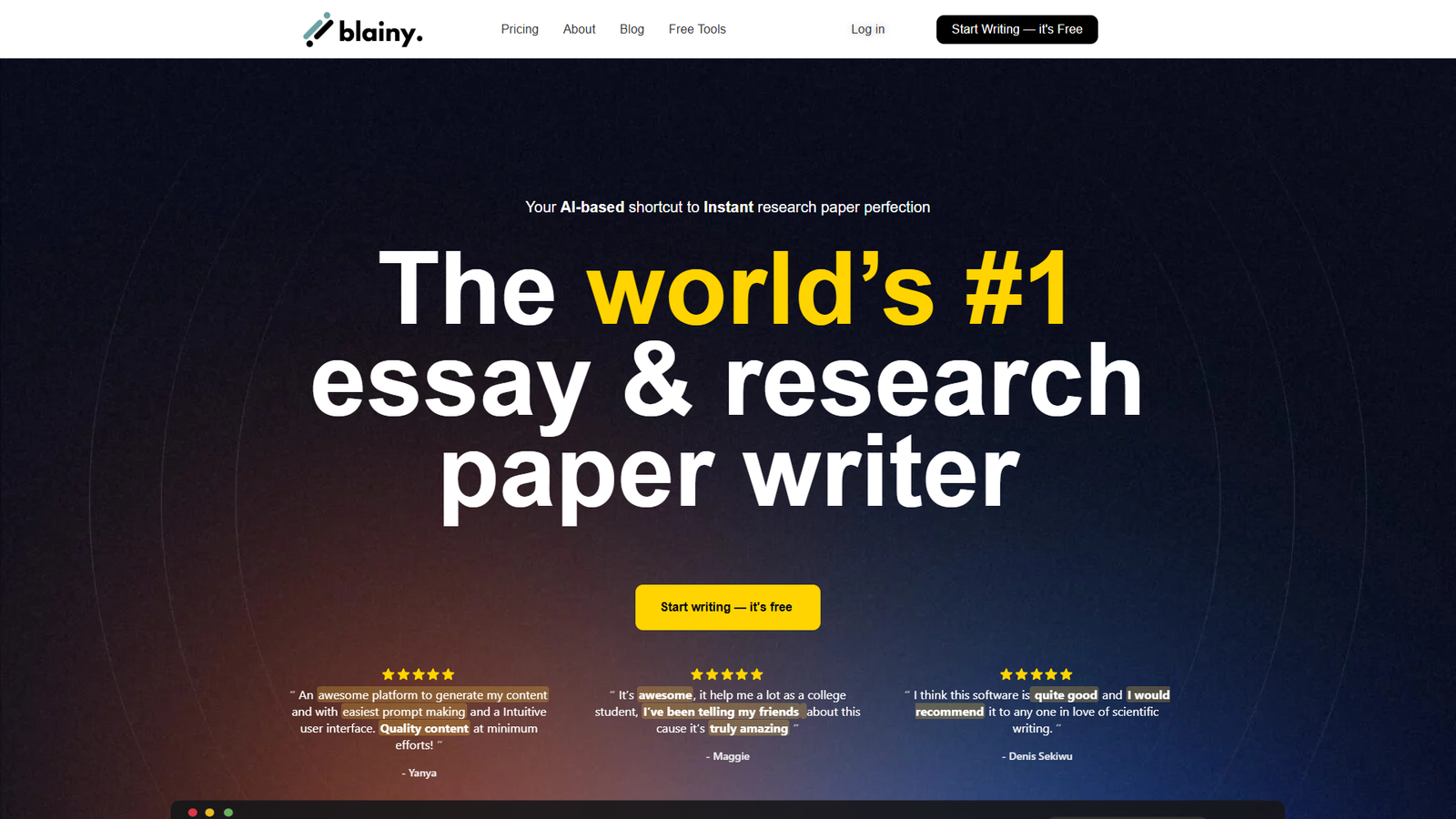 Blainy — интерфейс нейросети Blainy — интерфейс нейросети
