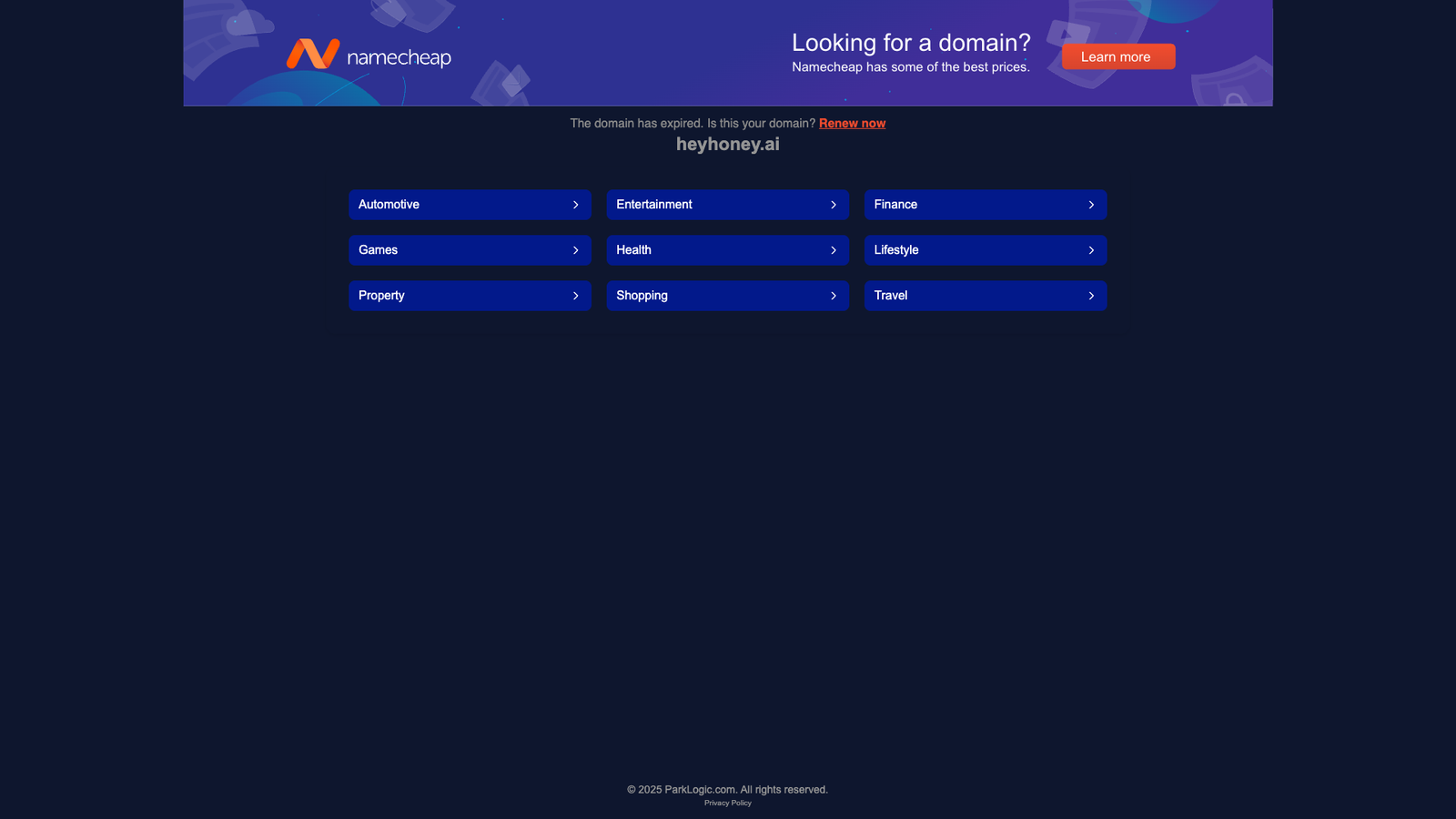 heyhoney.ai — интерфейс нейросети