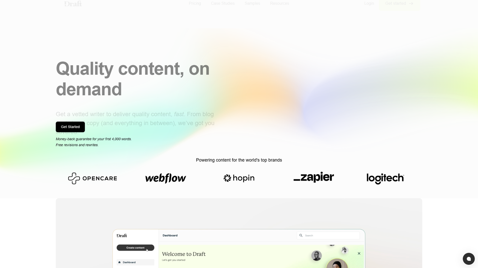 Draft.co — интерфейс нейросети Draft.co — интерфейс нейросети