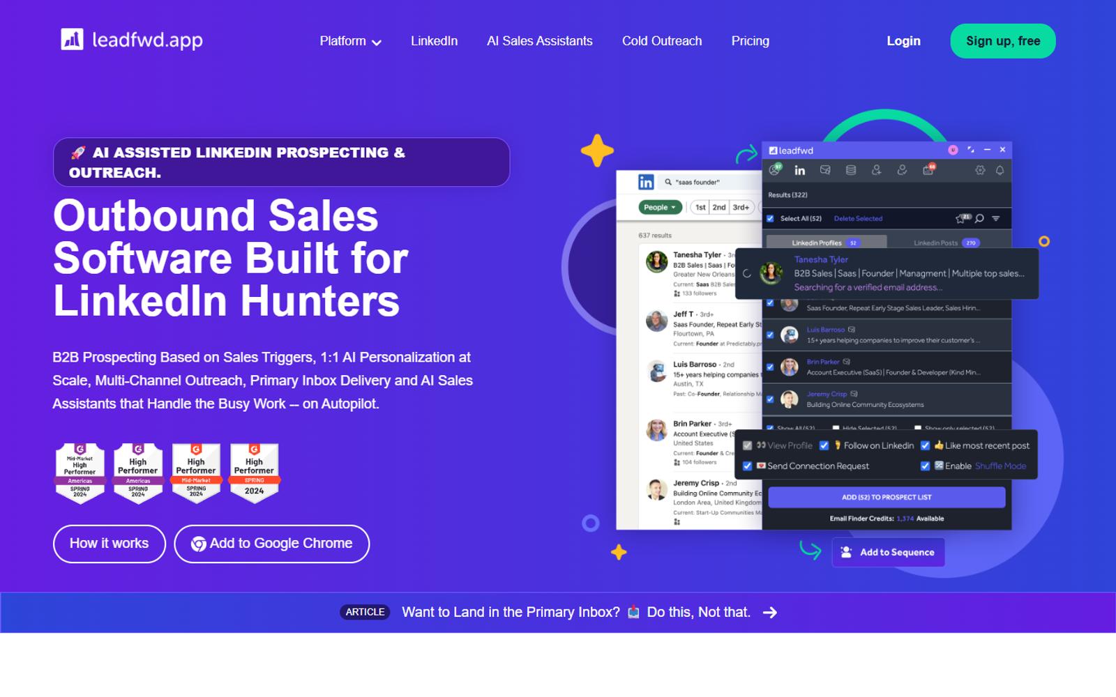 Leadfwd.ai — интерфейс нейросети Leadfwd.ai — интерфейс нейросети