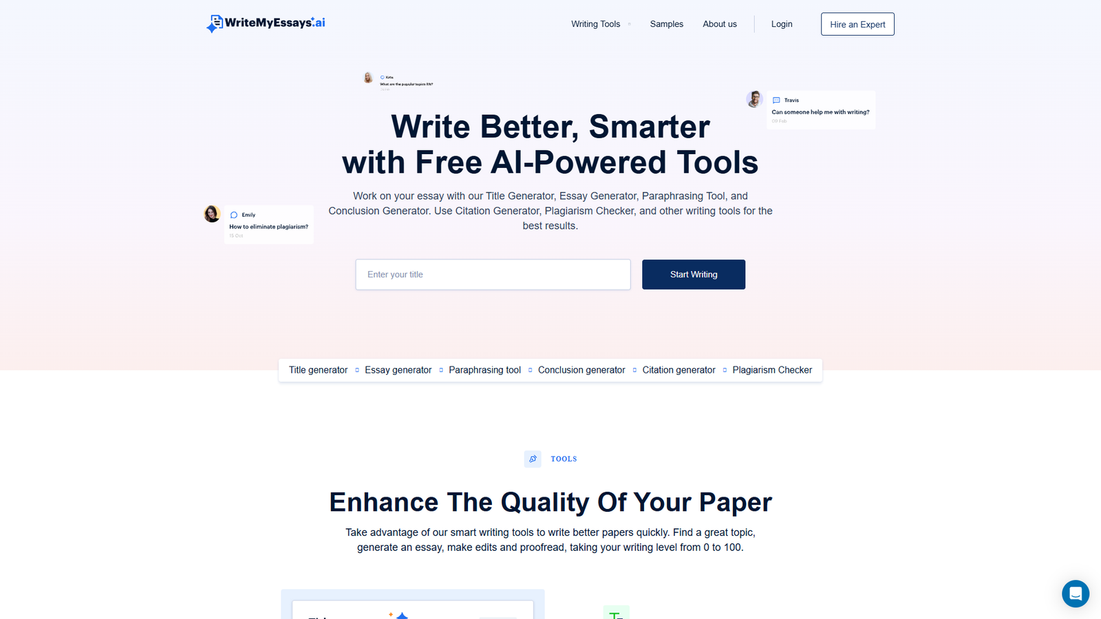 WriteMyEssays.ai — интерфейс нейросети WriteMyEssays.ai — интерфейс нейросети