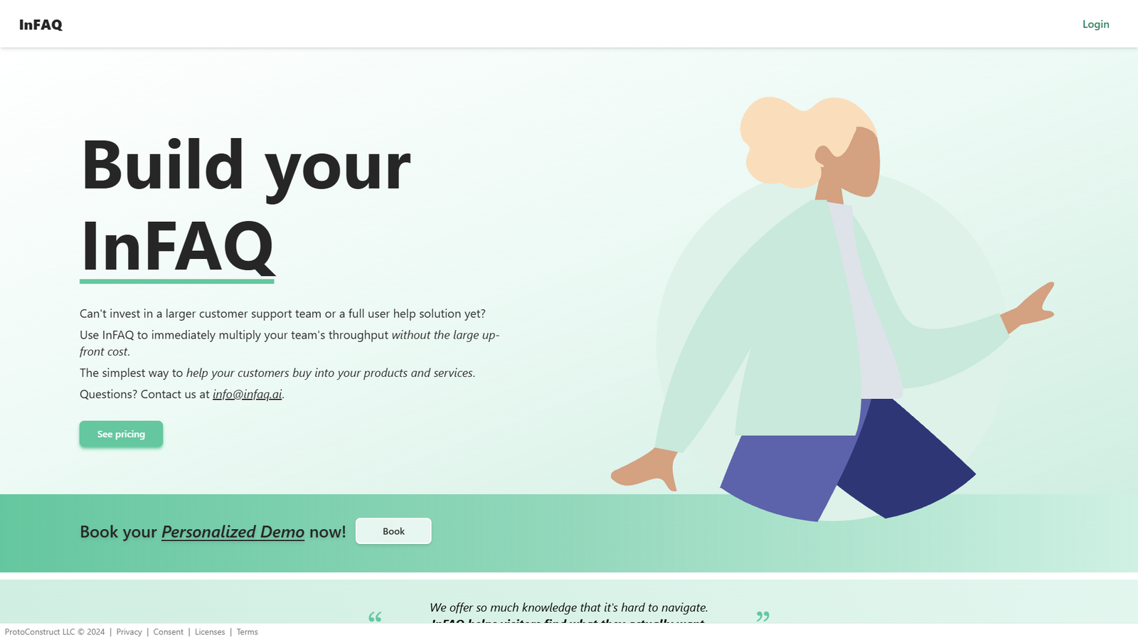 InFAQ — интерфейс нейросети InFAQ — интерфейс нейросети