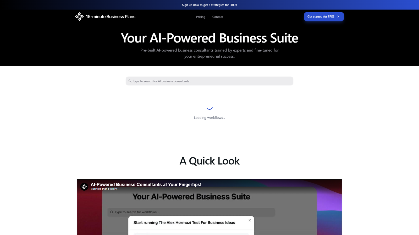 15-minute Business Plans — интерфейс нейросети 15-minute Business Plans — интерфейс нейросети