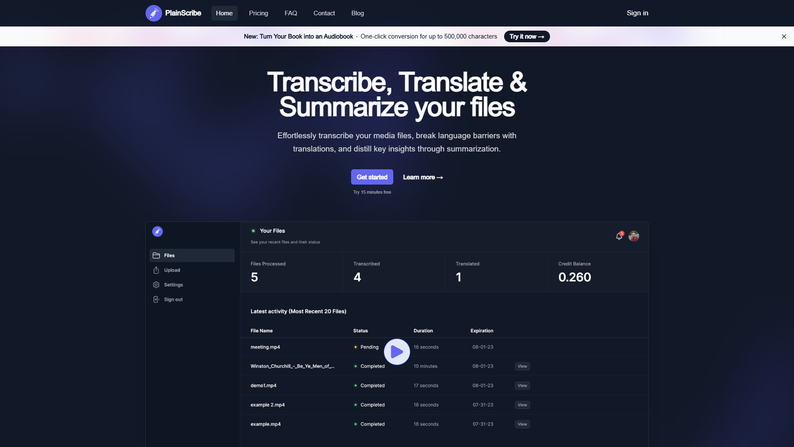 PlainScribe — интерфейс нейросети PlainScribe — интерфейс нейросети