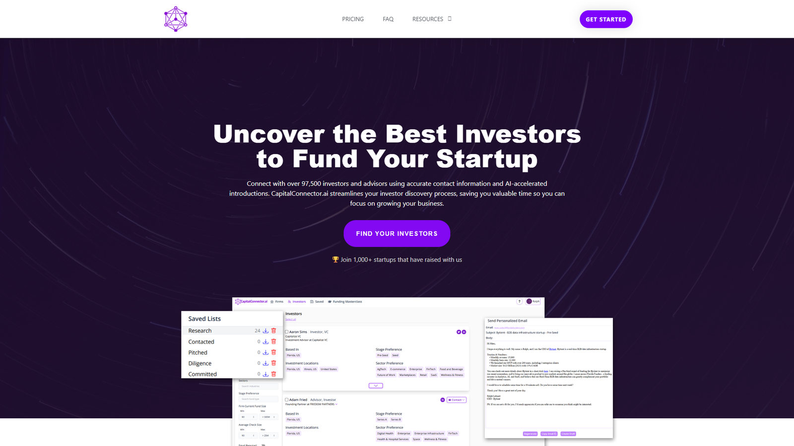 CapitalConnector.ai — интерфейс нейросети CapitalConnector.ai — интерфейс нейросети