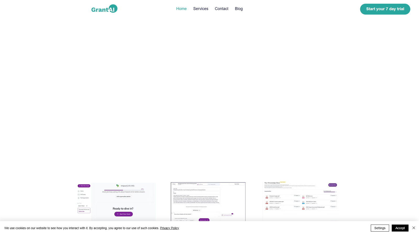 GrantAI — интерфейс нейросети GrantAI — интерфейс нейросети