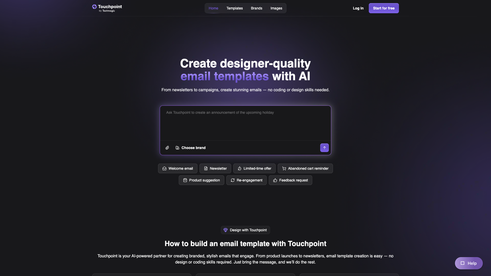 Touchpoint — интерфейс нейросети