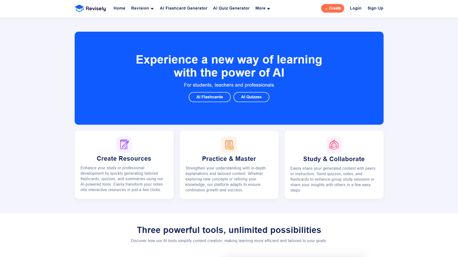 Revisely — интерфейс нейросети Revisely — интерфейс нейросети