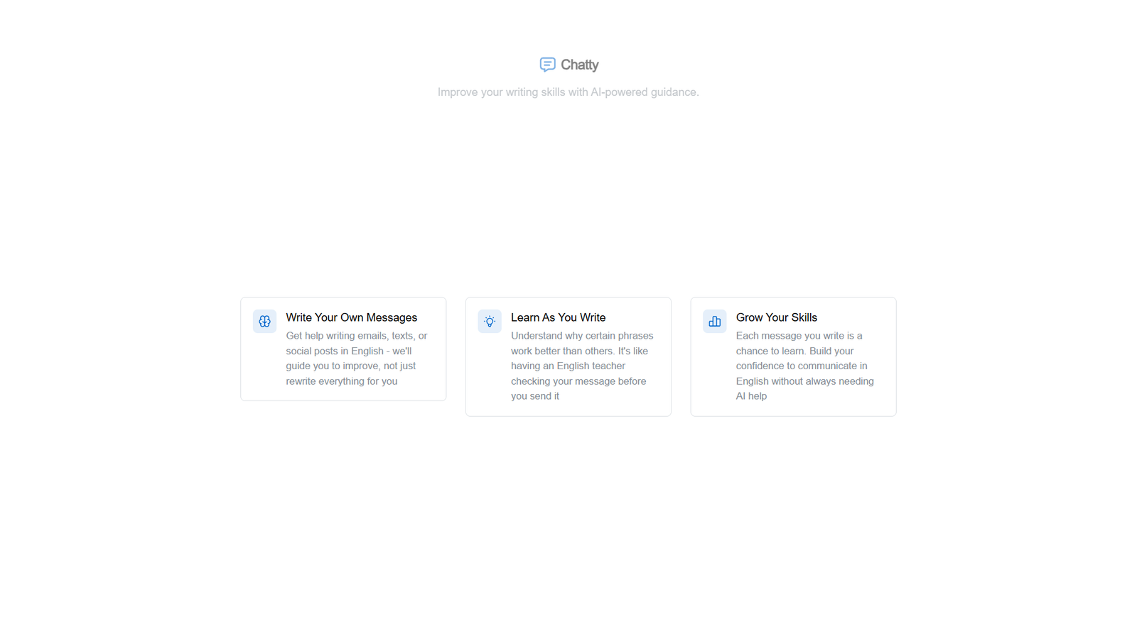 Chatty — интерфейс нейросети Chatty — интерфейс нейросети