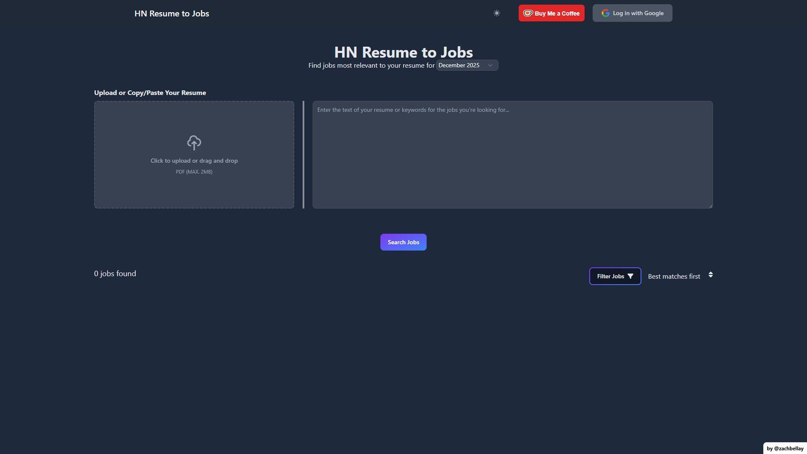 HN Resume to Jobs — интерфейс нейросети HN Resume to Jobs — интерфейс нейросети