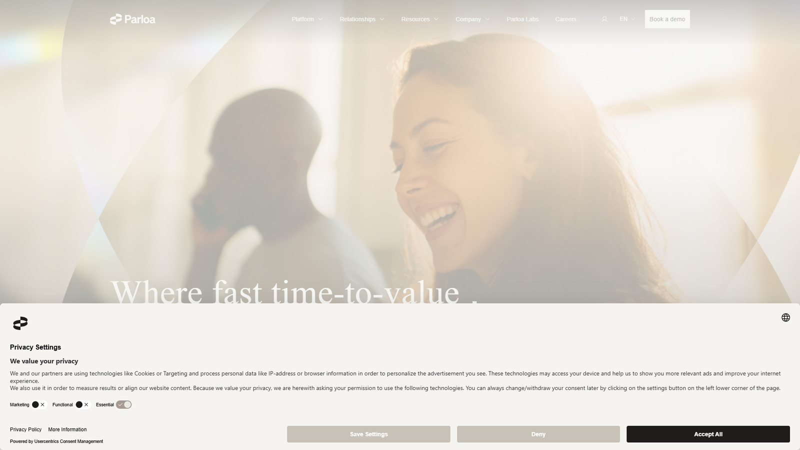 Parloa Platform — интерфейс нейросети Parloa Platform — интерфейс нейросети