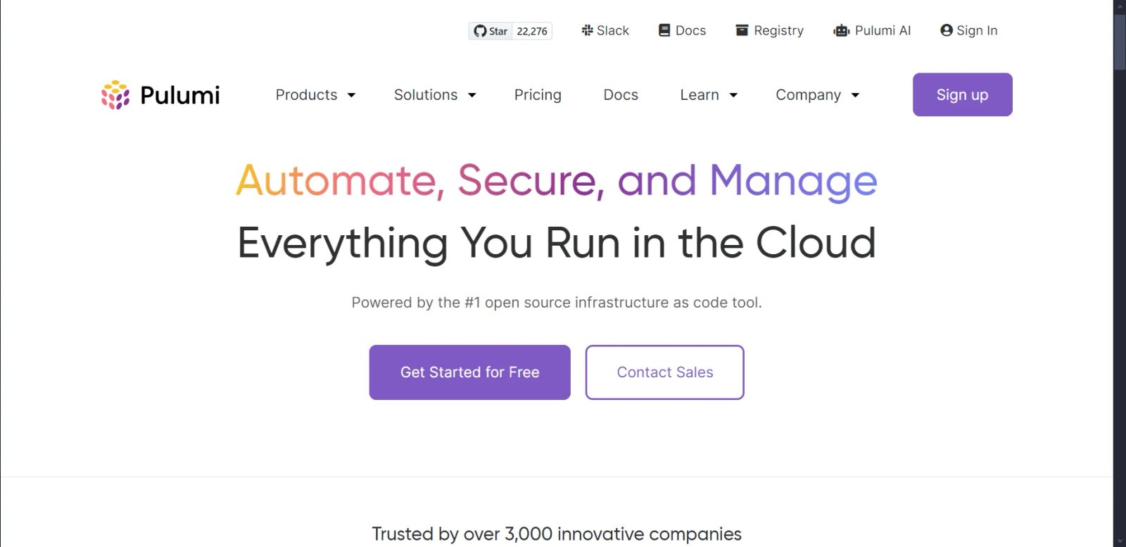 Pulumi Start Pulumi Start