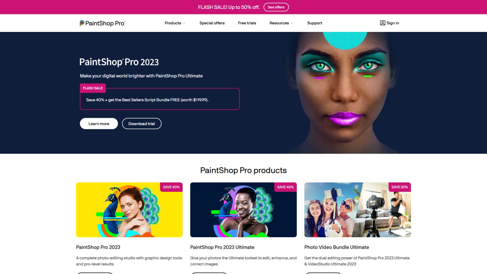 PaintShop Pro нейросеть Главная страница