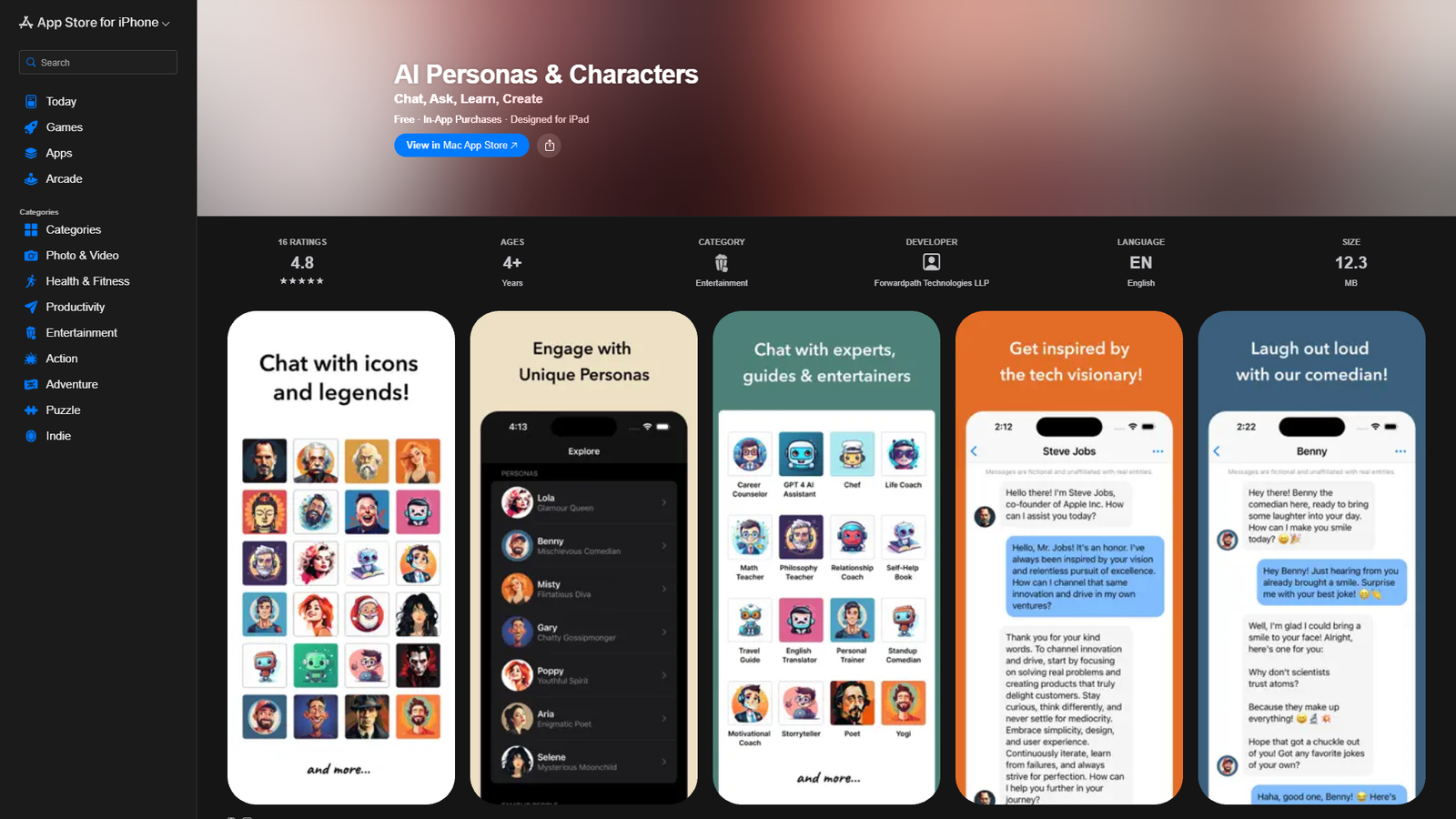 AI Personas & Characters — интерфейс нейросети AI Personas & Characters — интерфейс нейросети