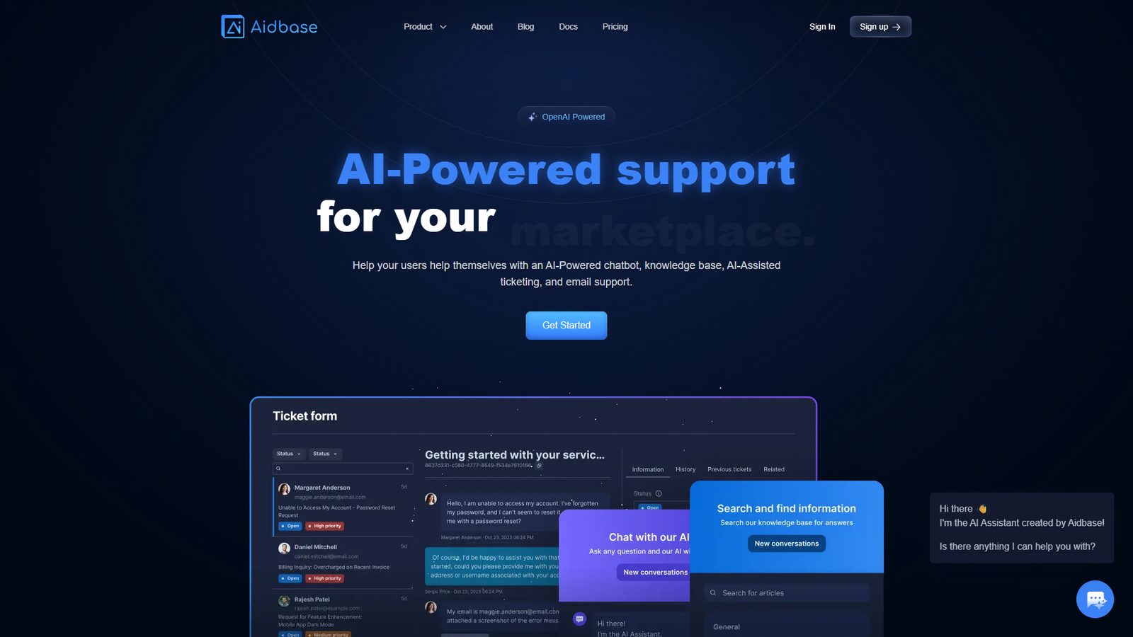 Aidbase — интерфейс нейросети Aidbase — интерфейс нейросети