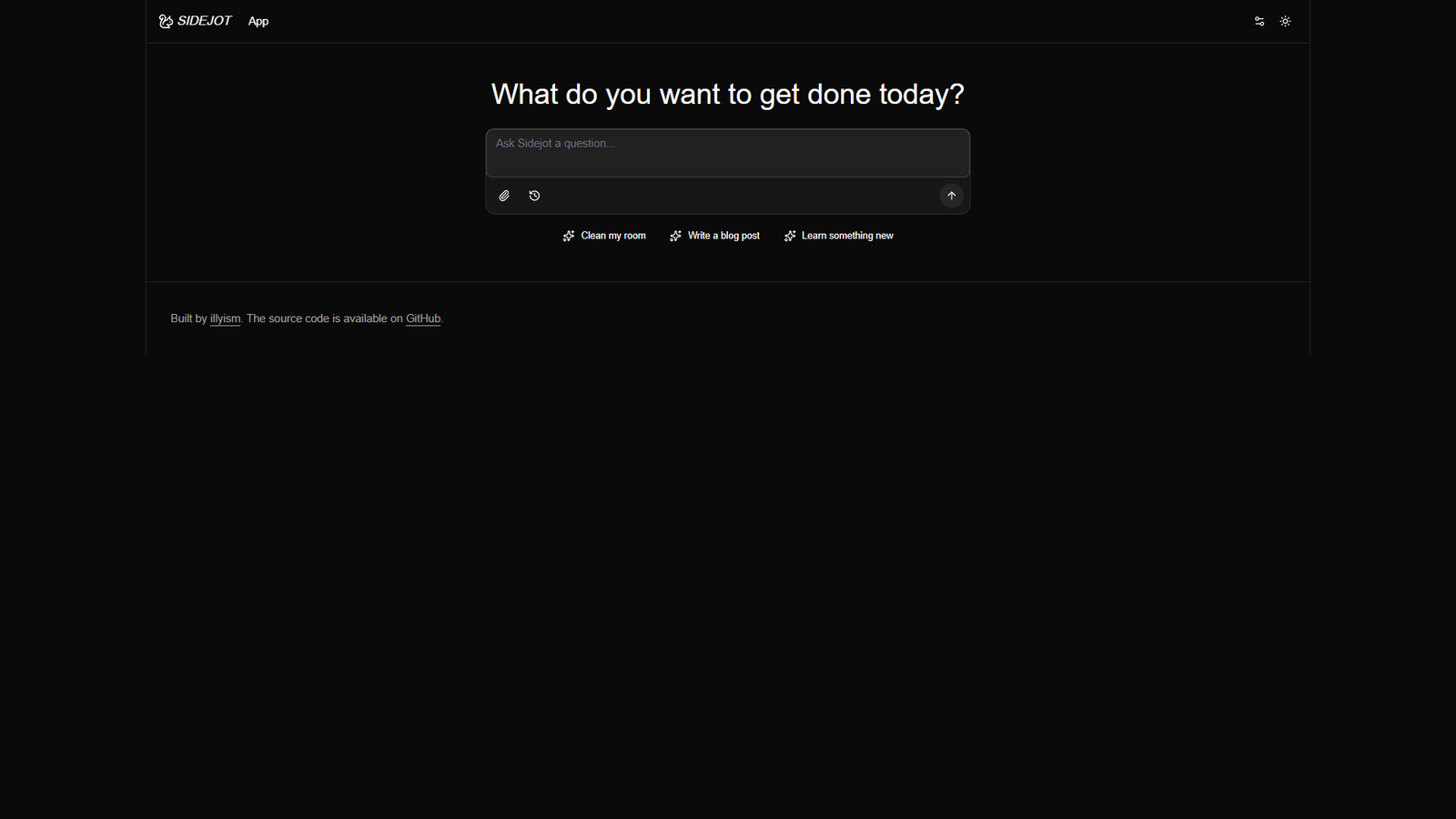 Sidejot — интерфейс нейросети Sidejot — интерфейс нейросети