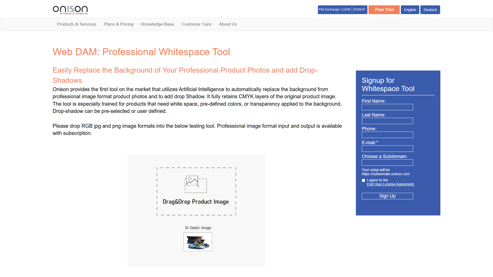 Onison Professional Whitespace Tool — интерфейс нейросети Onison Professional Whitespace Tool — интерфейс нейросети