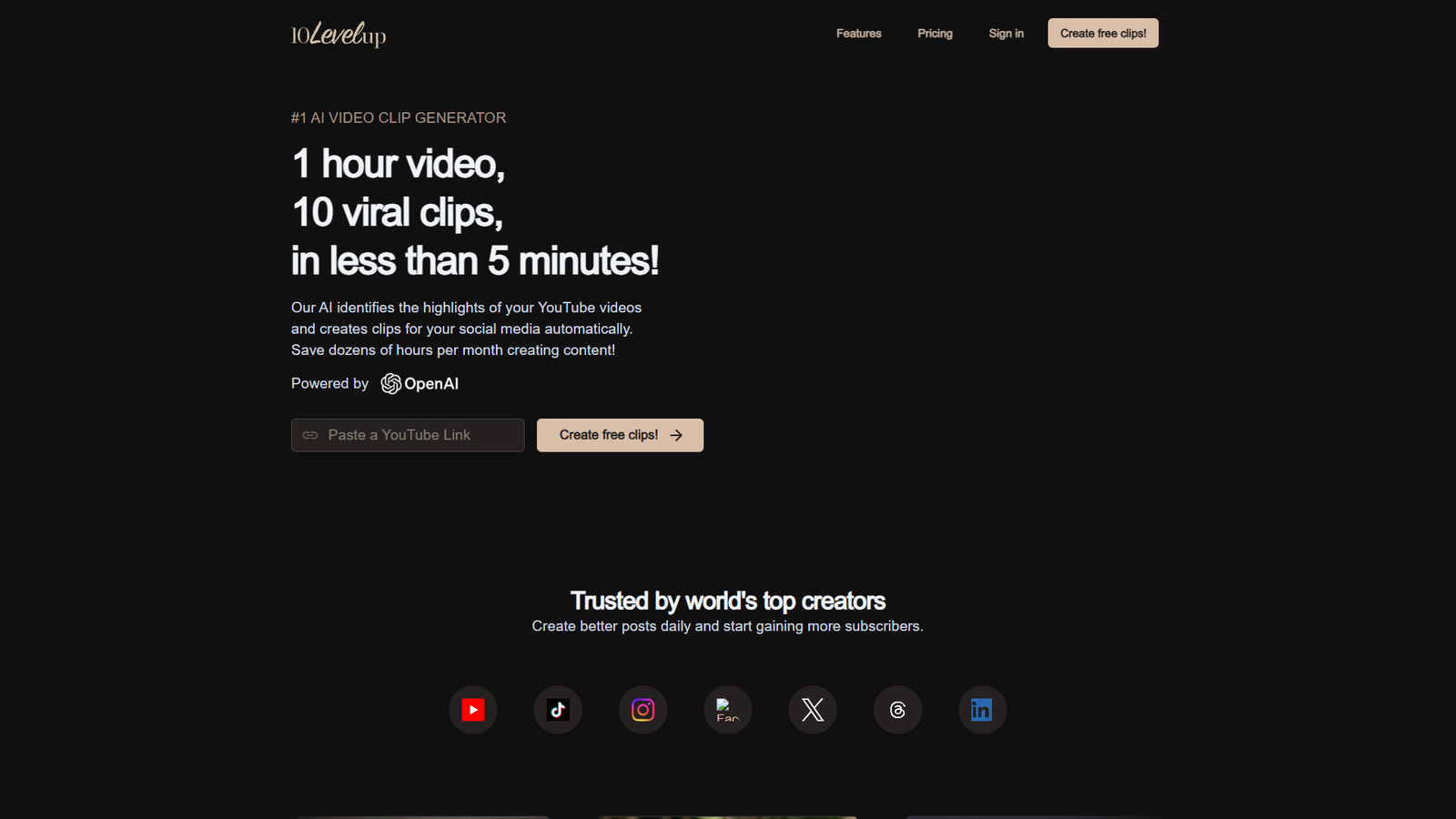 10LevelUp — интерфейс нейросети 10LevelUp — интерфейс нейросети