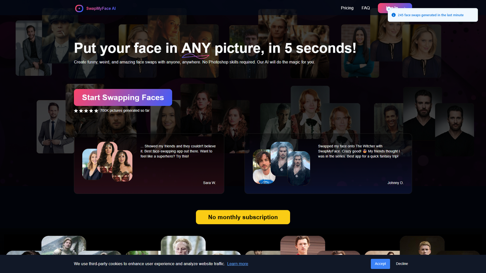 SwapMyFace — интерфейс нейросети SwapMyFace — интерфейс нейросети