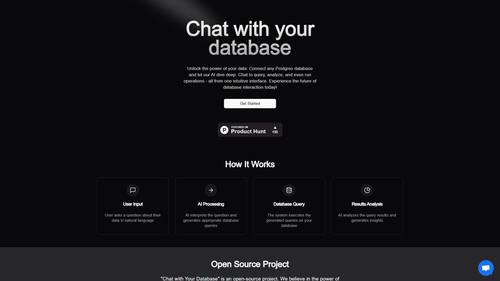 Chat With Your Database — интерфейс нейросети Chat With Your Database — интерфейс нейросети