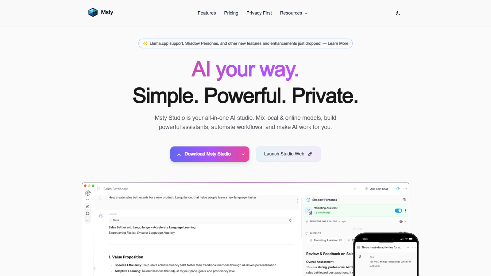 Msty Studio — интерфейс нейросети Msty Studio — интерфейс нейросети