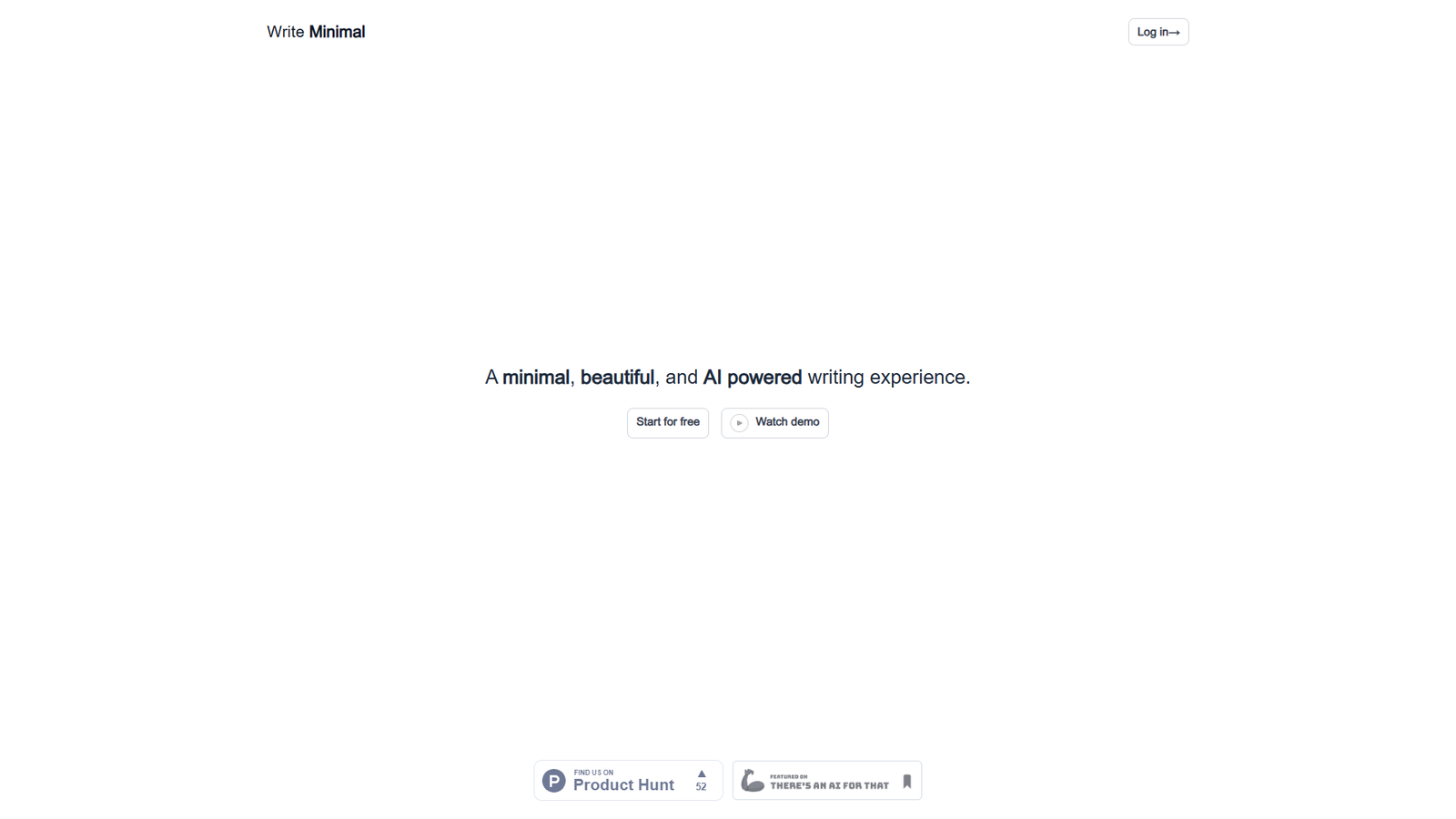 Minimal Write — интерфейс нейросети Minimal Write — интерфейс нейросети