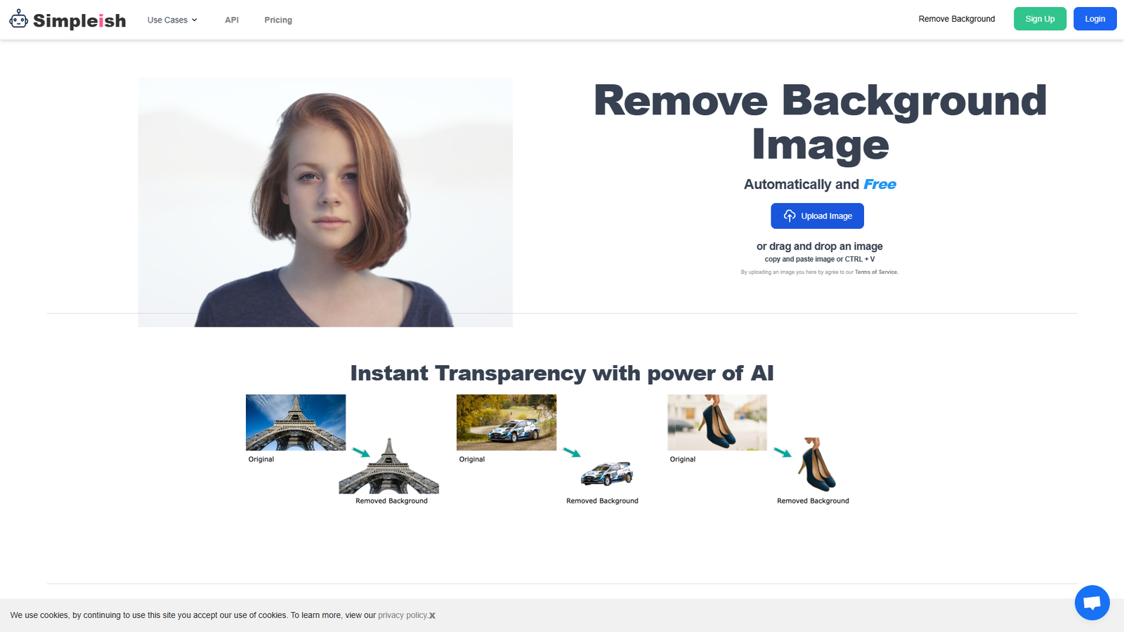 Simpleish Background Remover — интерфейс нейросети Simpleish Background Remover — интерфейс нейросети