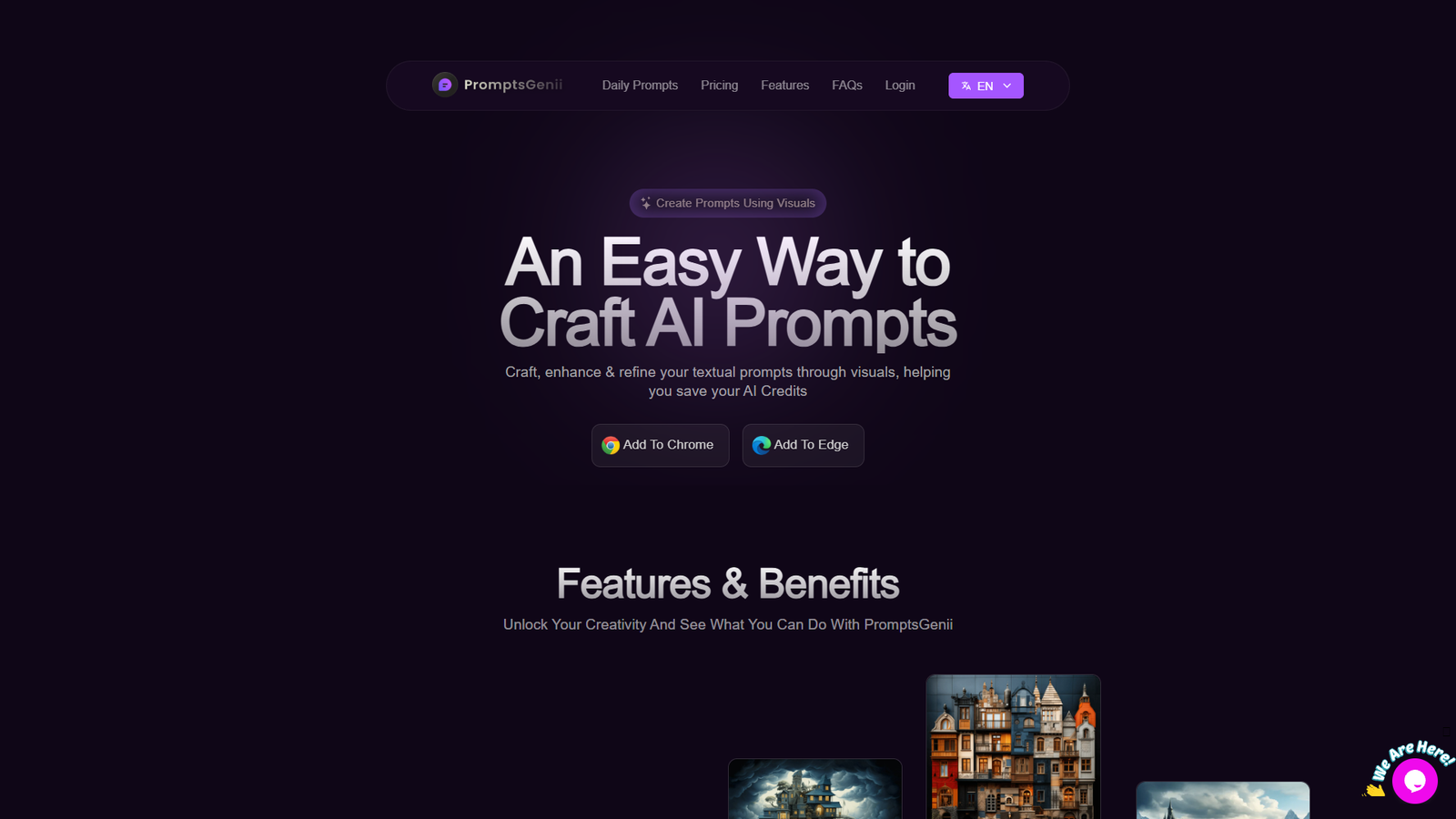 PromptsGenii — интерфейс нейросети PromptsGenii — интерфейс нейросети