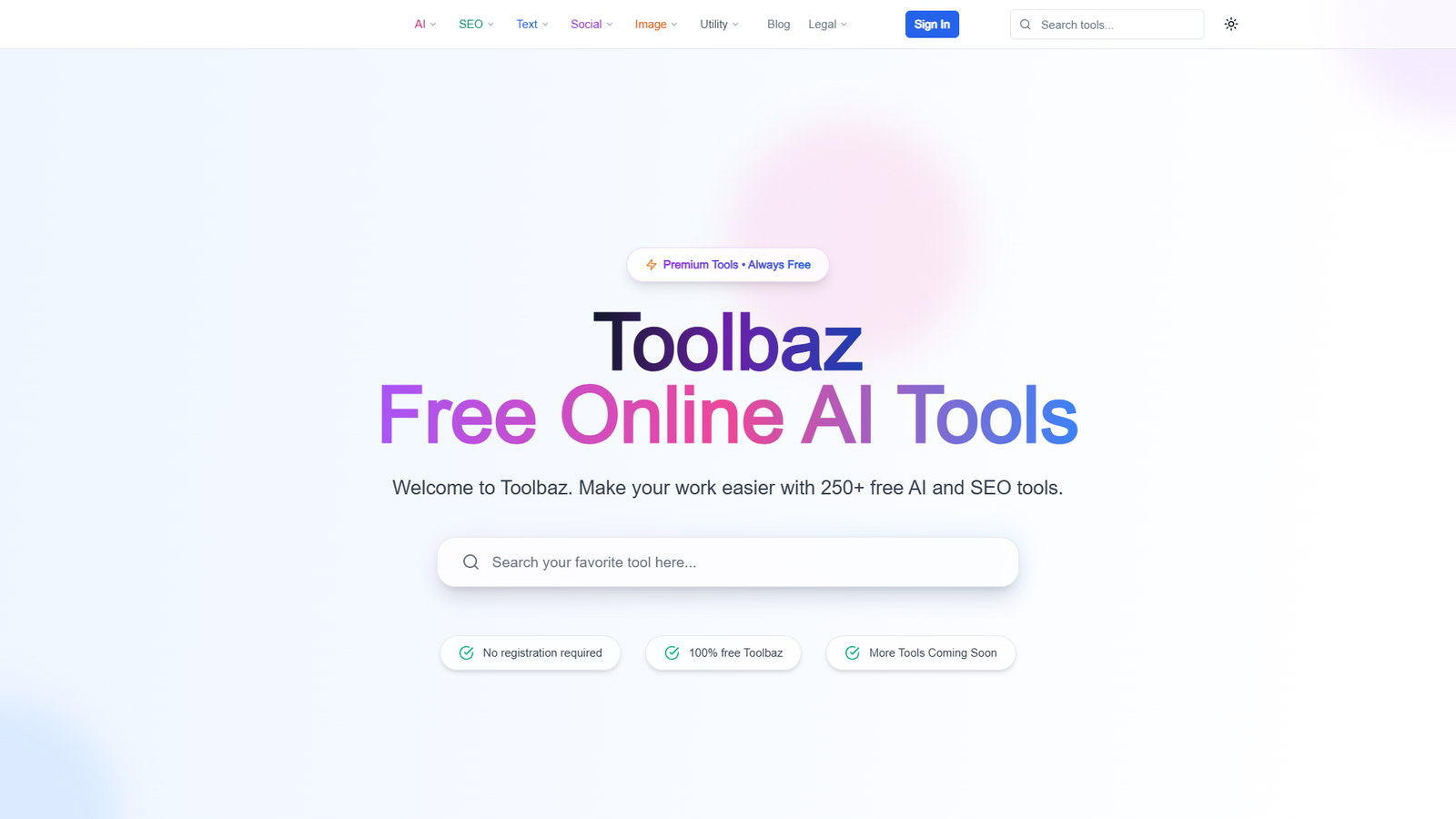 ToolBaz AI — интерфейс нейросети ToolBaz AI — интерфейс нейросети