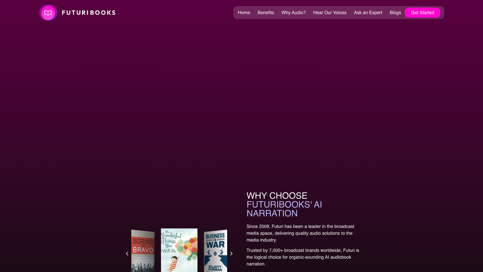 FuturiBooks — интерфейс нейросети FuturiBooks — интерфейс нейросети