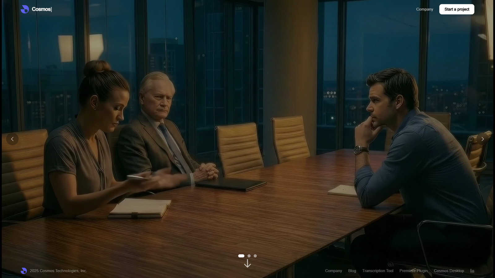 Cosmos — AI Creative Agency — интерфейс нейросети Cosmos — AI Creative Agency — интерфейс нейросети