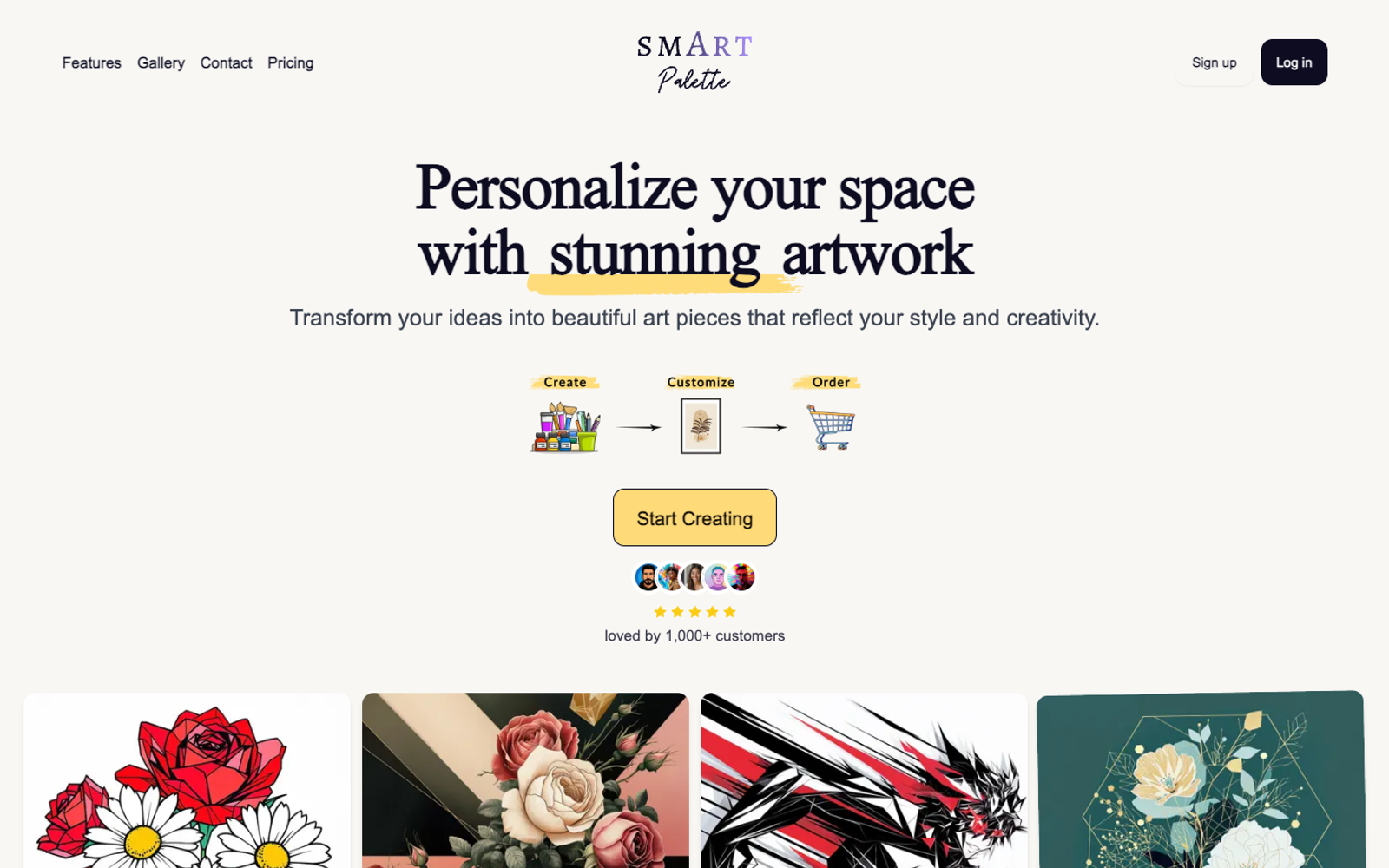 Smart Palette — интерфейс нейросети Smart Palette — интерфейс нейросети