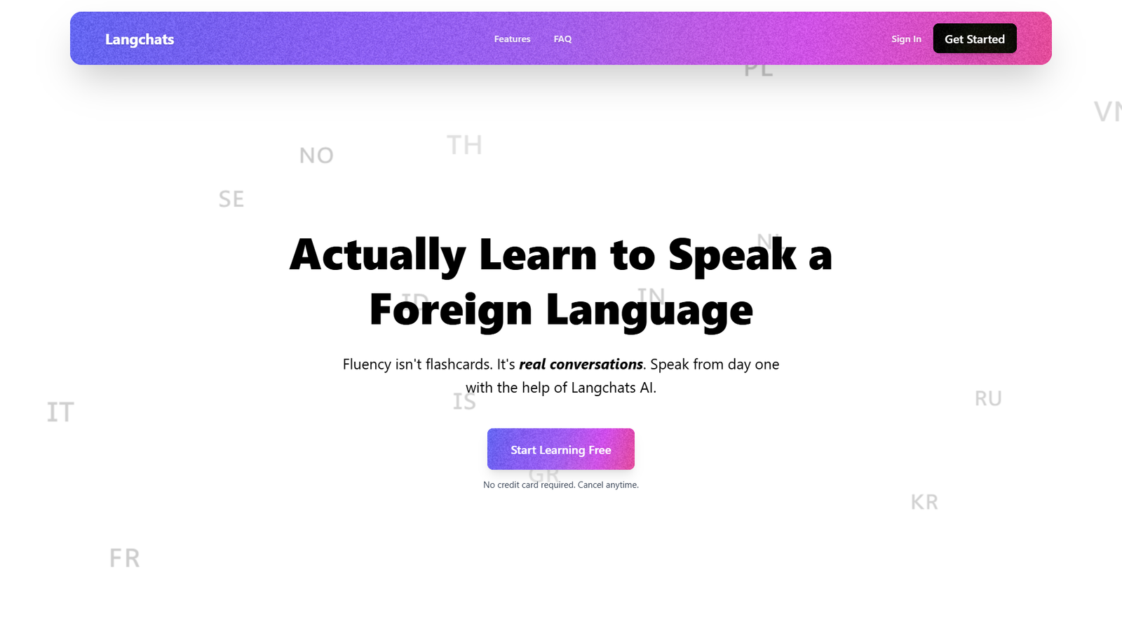 Langchats — интерфейс нейросети Langchats — интерфейс нейросети