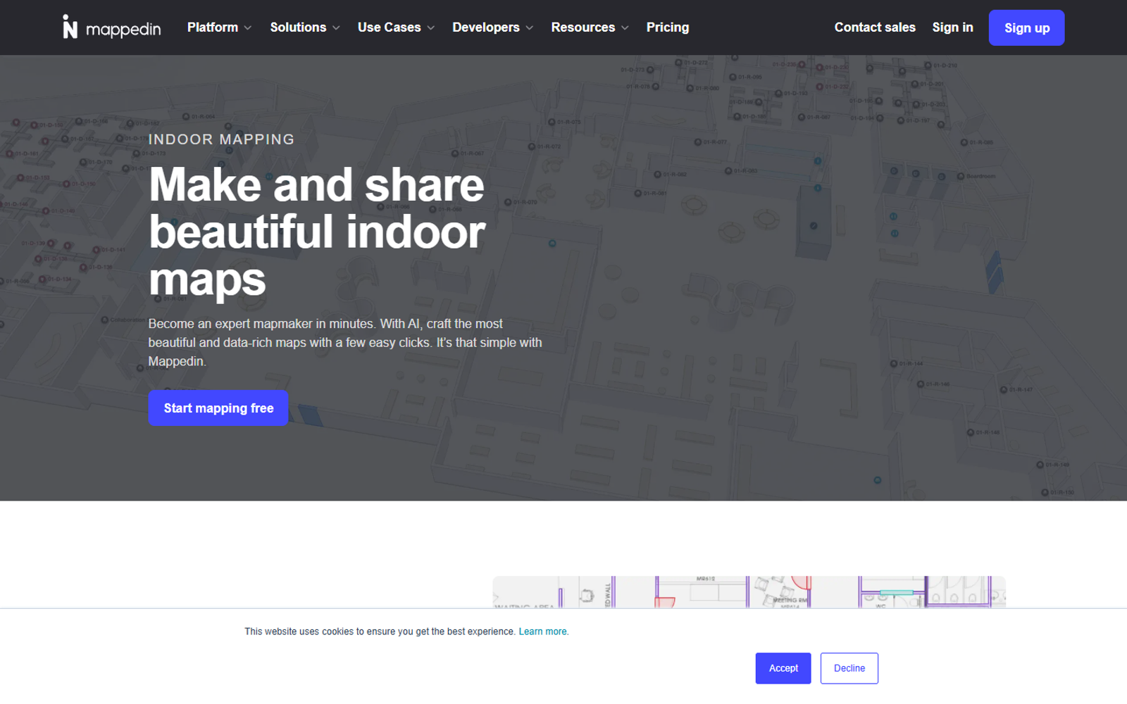 Mappedin Maker — интерфейс нейросети Mappedin Maker — интерфейс нейросети